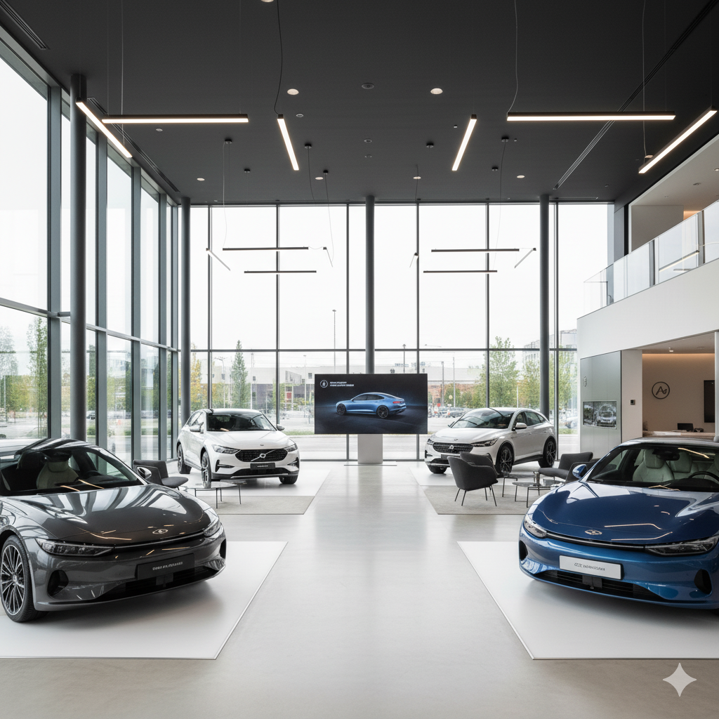 Moderner Autohaus Showroom